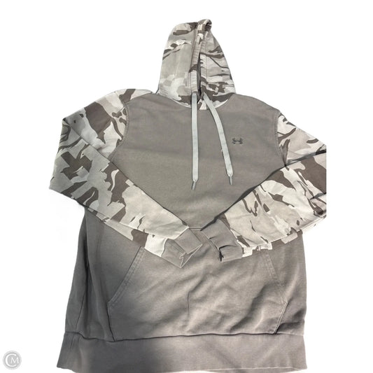 Sweatshirt Hoodie By Under Armour In Camouflage Print, Size: M