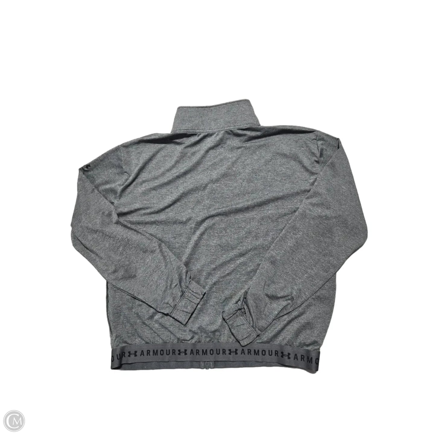 Athletic Jacket By Under Armour In Grey, Size: M