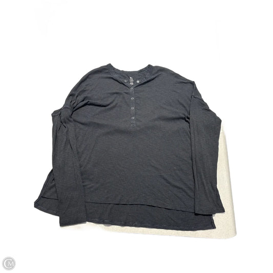 Top Long Sleeve By Aerie In Black, Size: L