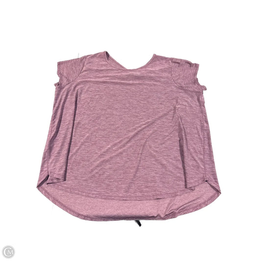 Athletic Top Short Sleeve By Eddie Bauer In Purple, Size: Xxl