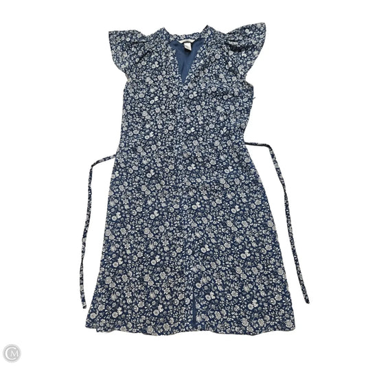 Dress Casual Midi By H&m In Blue & White, Size: S
