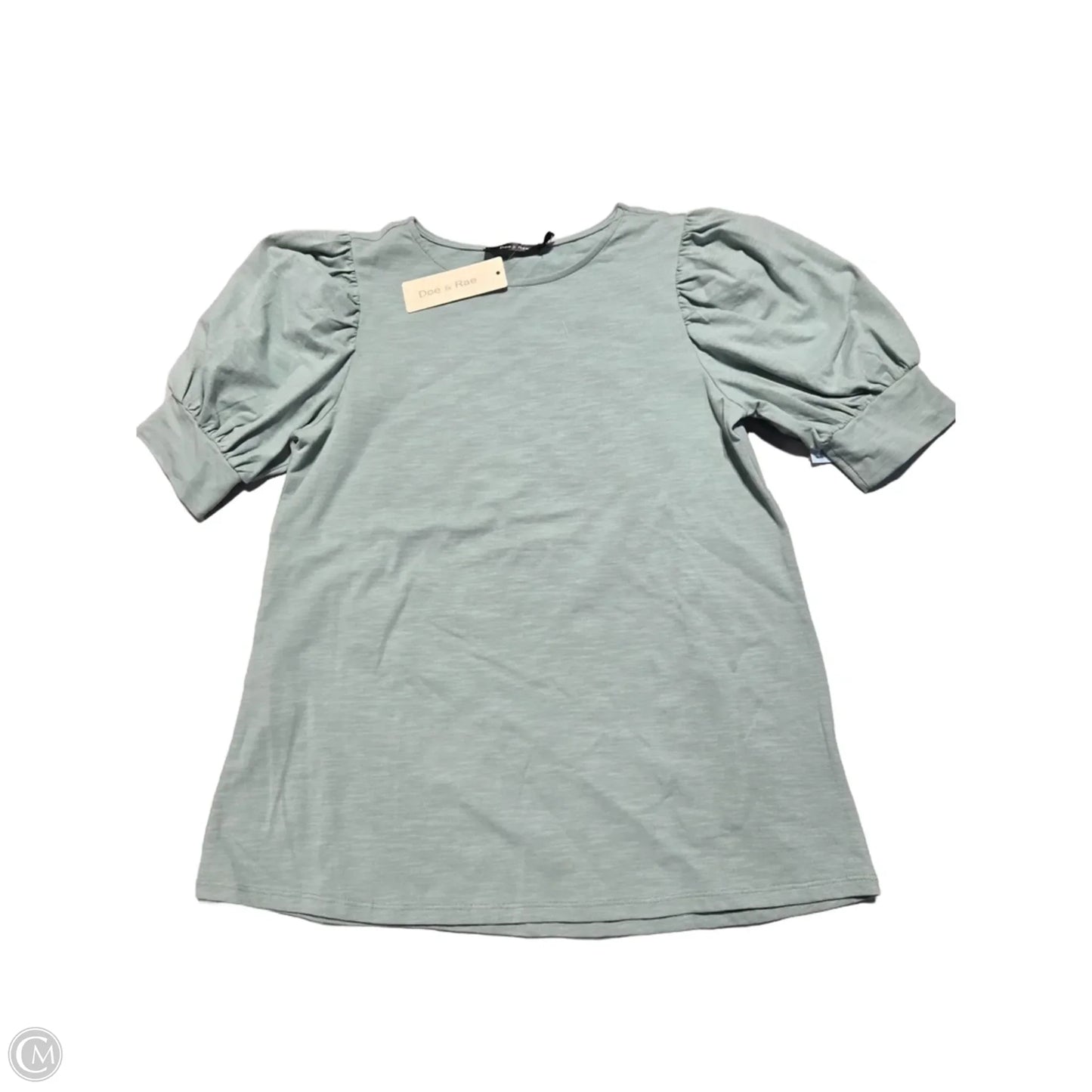 Top Short Sleeve By Doe & Rae In Green, Size: S