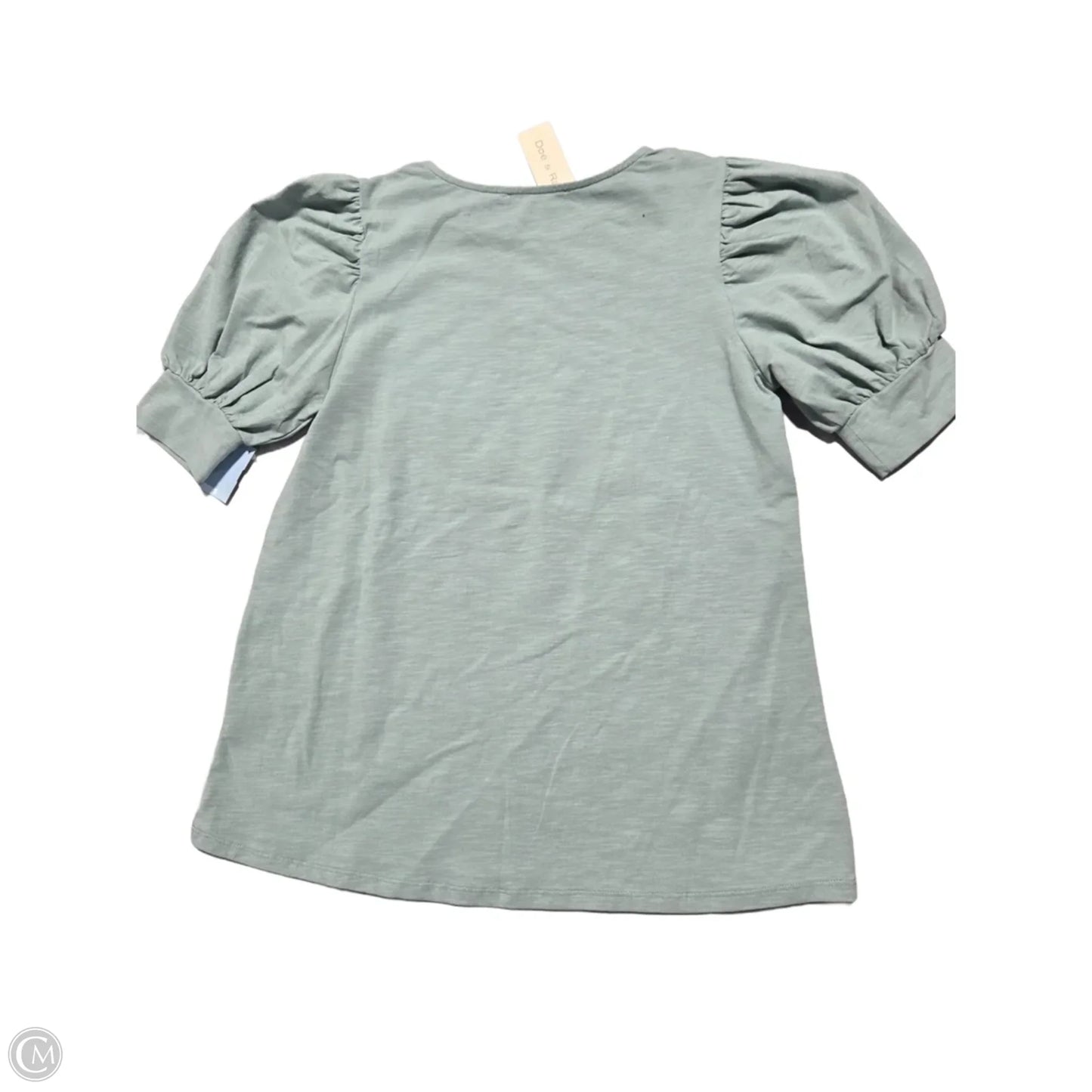 Top Short Sleeve By Doe & Rae In Green, Size: S