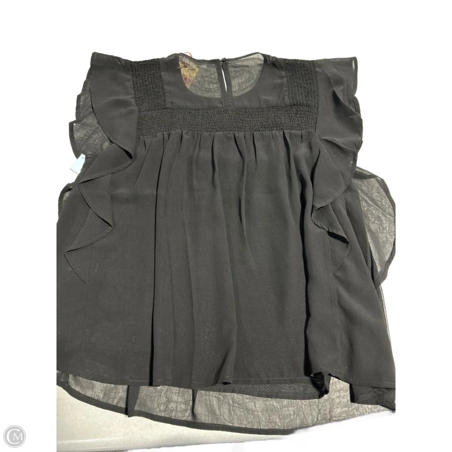 Top Short Sleeve By Entro In Black, Size: S