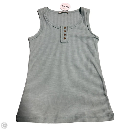 Tank Top By Zenana In Green, Size: L