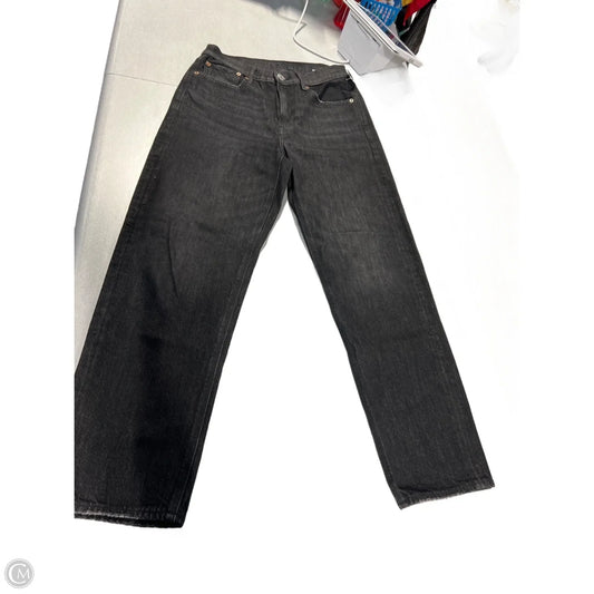 Jeans Straight By American Eagle In Black, Size: 2