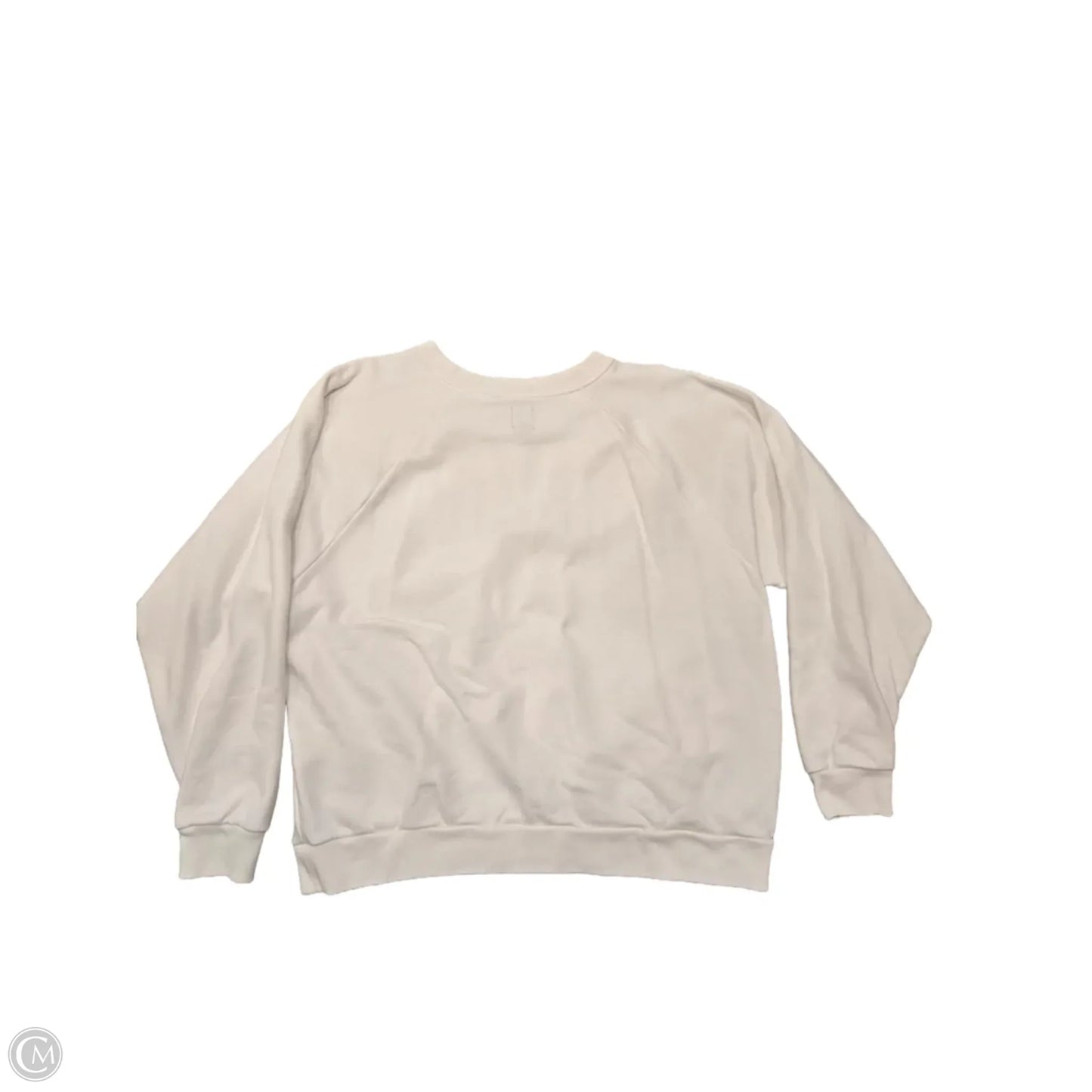 Sweatshirt Crewneck By Gap In White, Size: L