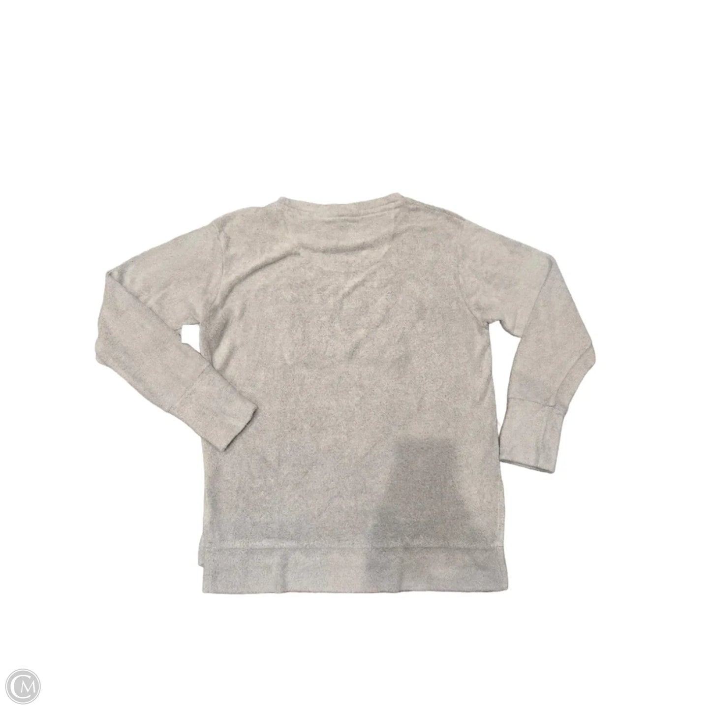 Top Long Sleeve By Cme In Grey, Size: L