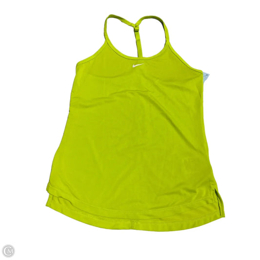 Athletic Tank Top By Nike Apparel In Yellow, Size: Xs
