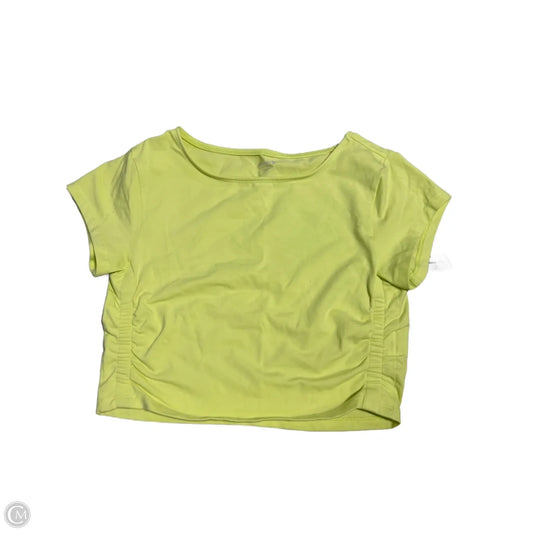 Athletic Top Short Sleeve By Old Navy In Yellow, Size: Xl