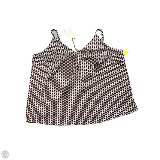 Tank Top By A New Day In Brown & Cream, Size: Xxl