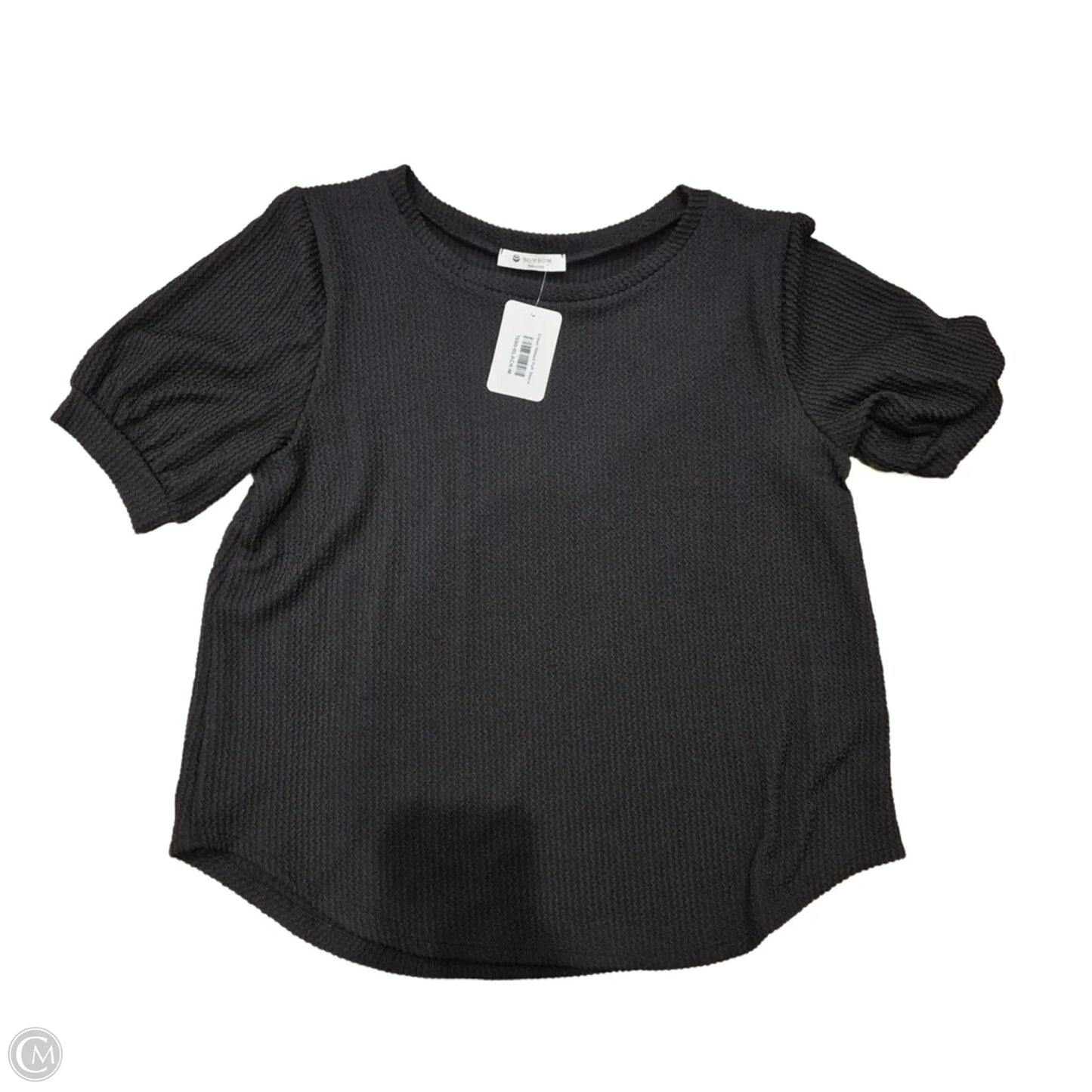 Top Short Sleeve By Bombom In Black, Size: M
