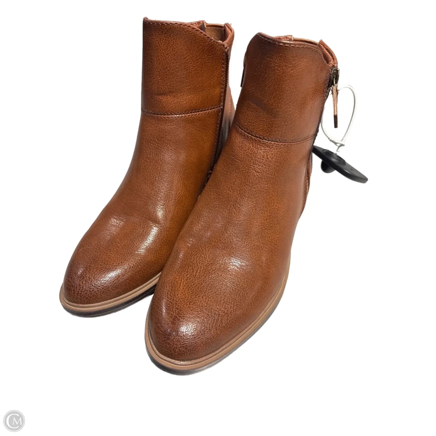 Boots Ankle Heels By Bare Traps In Brown, Size: 6