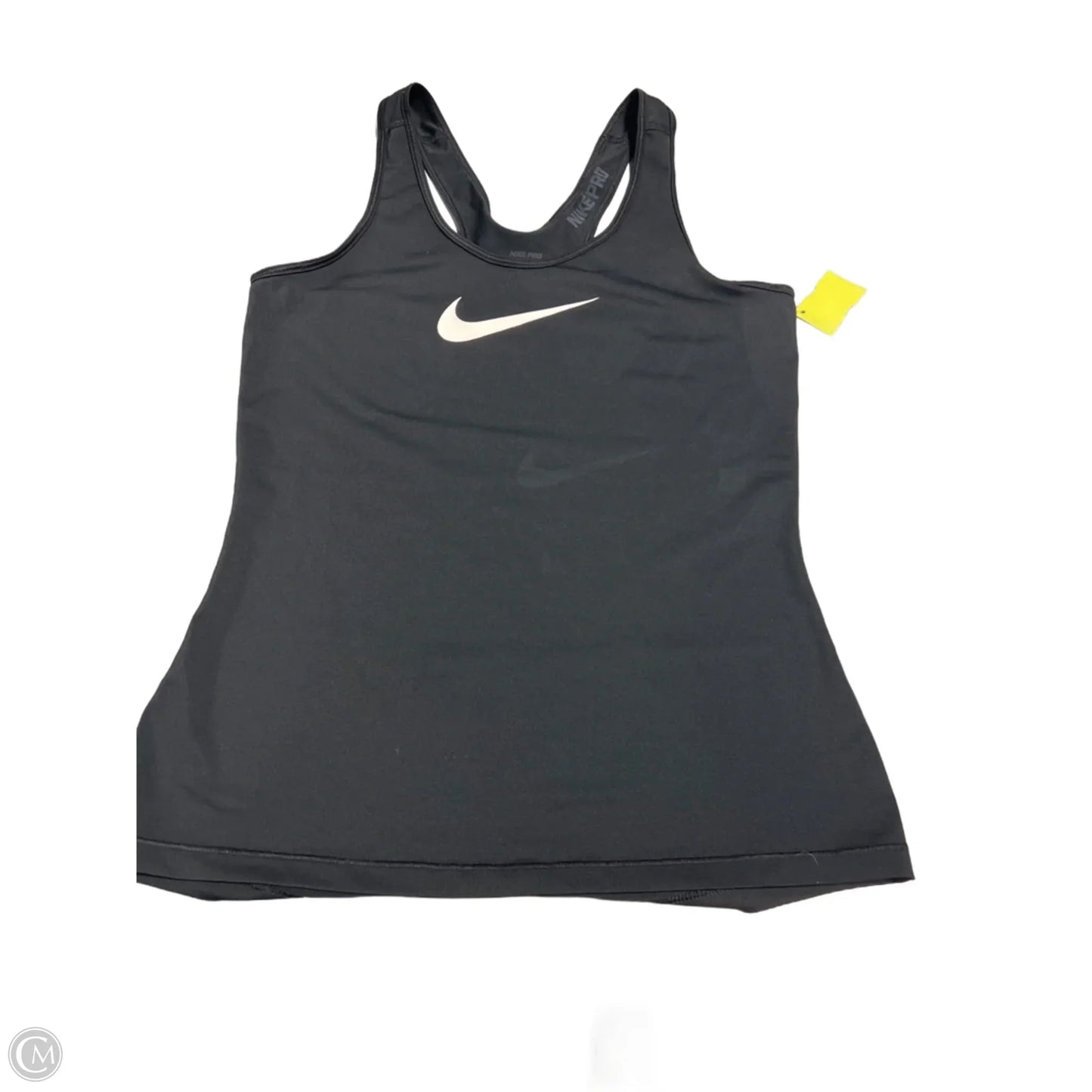 Athletic Tank Top By Nike Apparel In Black, Size: M