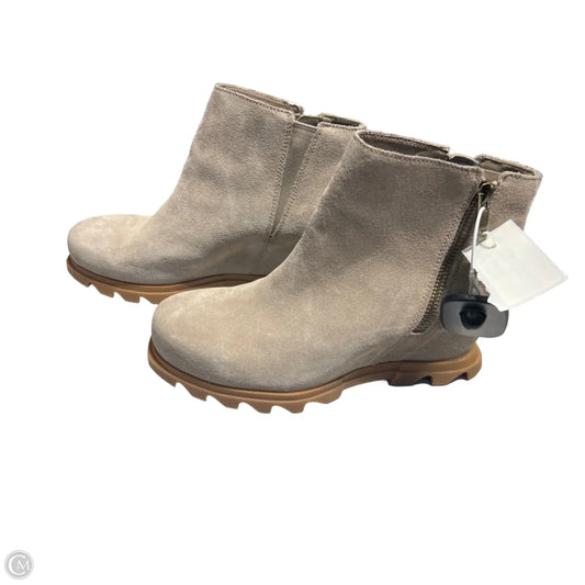 Boots Ankle Flats By Sorel In Beige, Size: 10.5