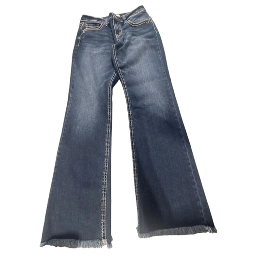 Jeans Flared By Kancan In Blue Denim, Size: 6