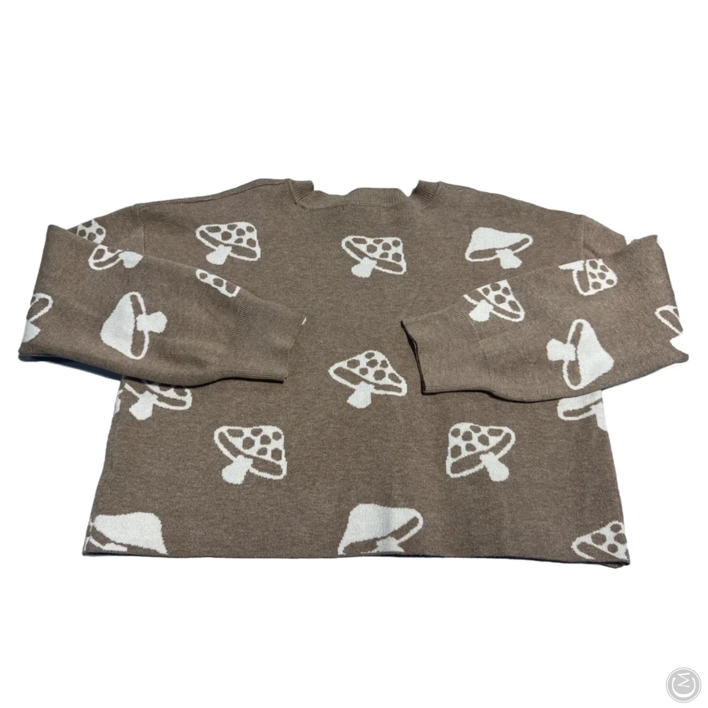 Sweater By Hippie Rose In Brown & White, Size: M