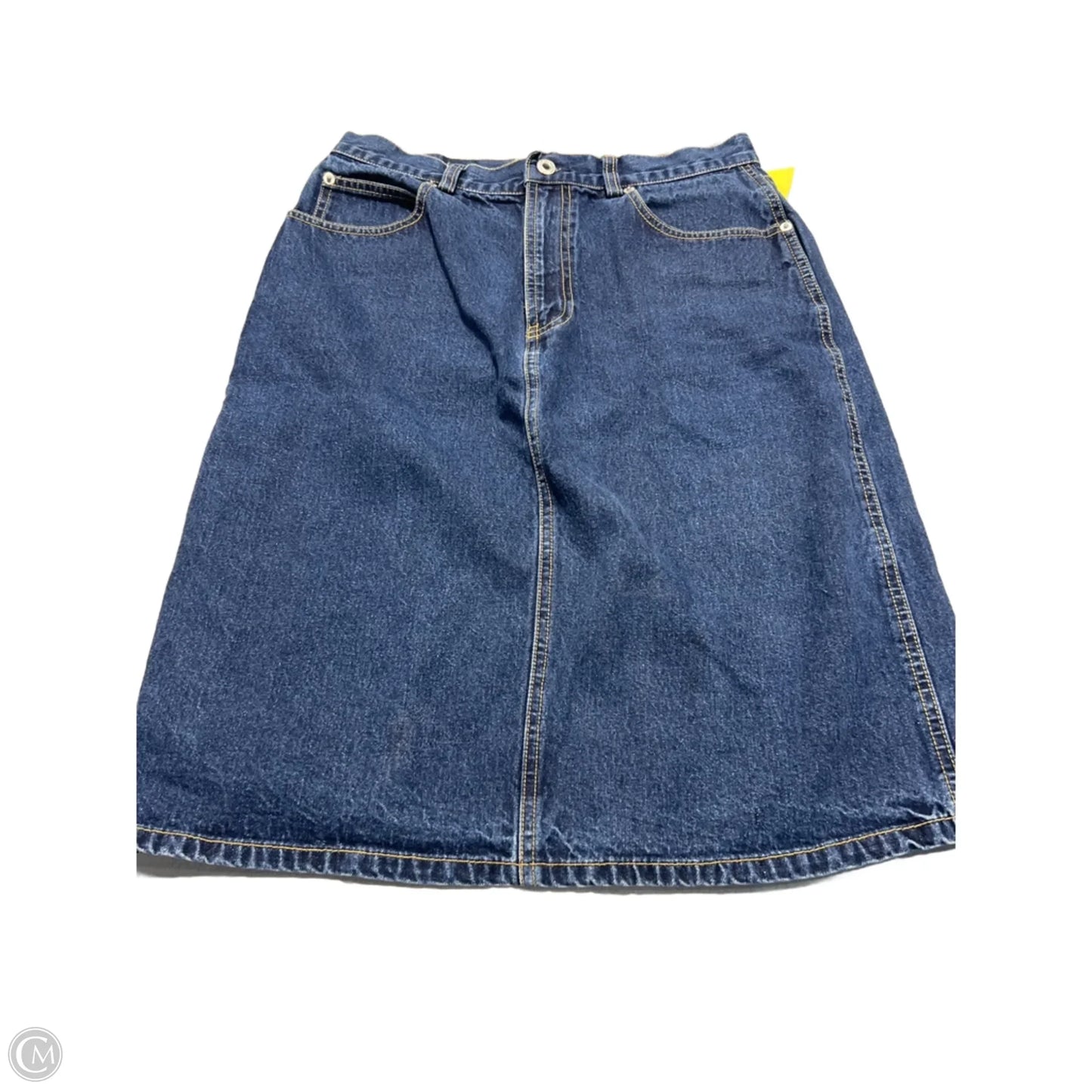 Skirt Midi By Gap In Blue Denim, Size: 8