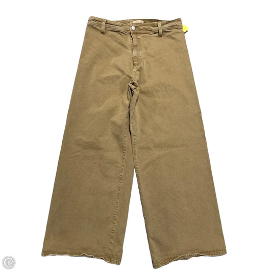 Jeans Wide Leg By Universal Thread In Tan Denim, Size: 12