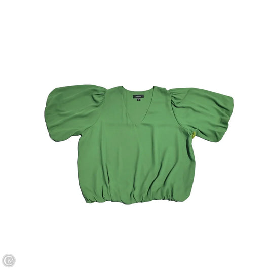 Blouse Short Sleeve By Karen Kane In Green, Size: Xl