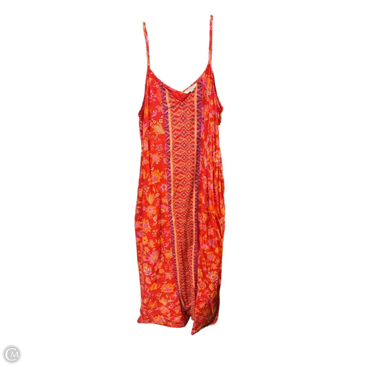 Dress Casual Maxi By Liverpool In Orange & Red, Size: Xl