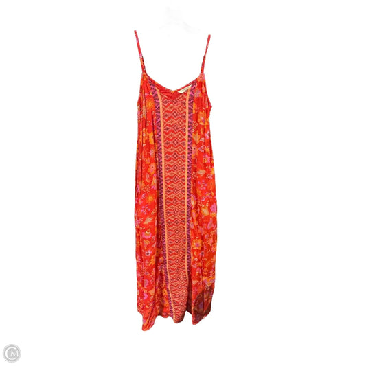 Dress Casual Maxi By Liverpool In Orange & Red, Size: Xs