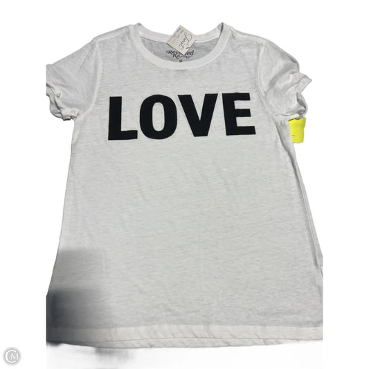 Top Short Sleeve Basic By Cmc In White, Size: S