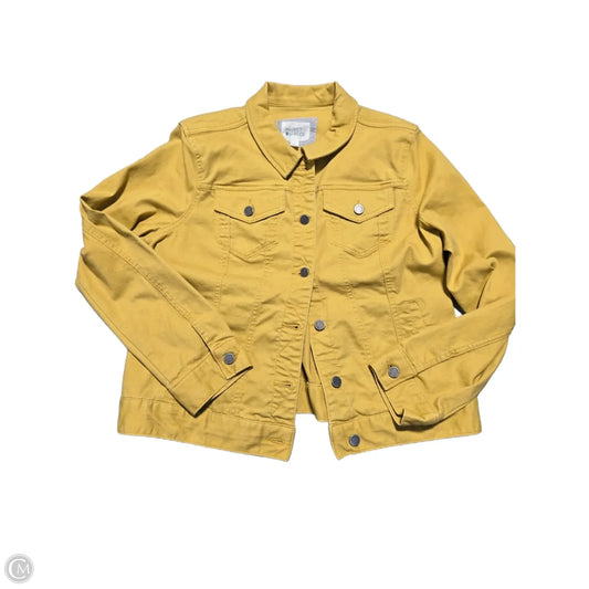 Jacket Denim By Market & Spruce In Yellow Denim, Size: Xl