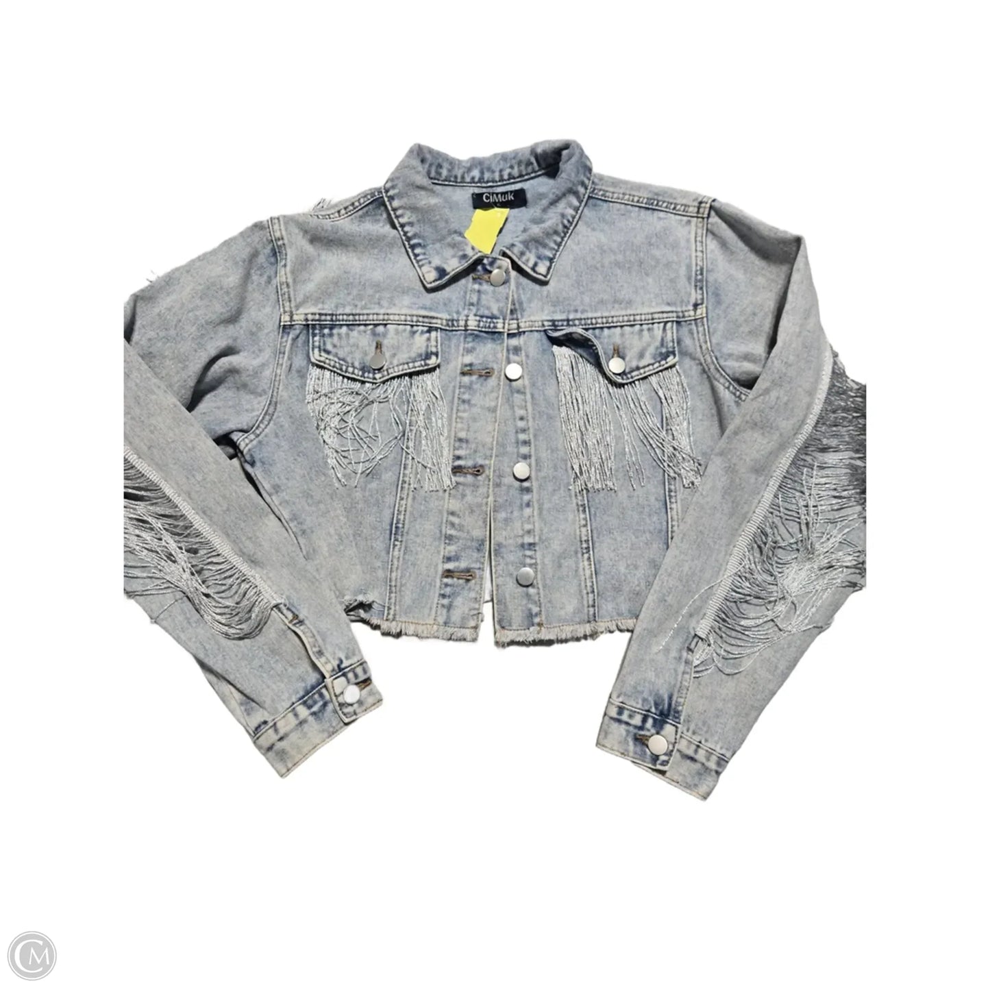 Jacket Denim By Cme In Blue Denim, Size: Xl