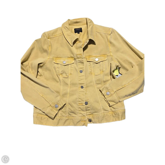 Jacket Denim By Liverpool In Yellow Denim, Size: Xl