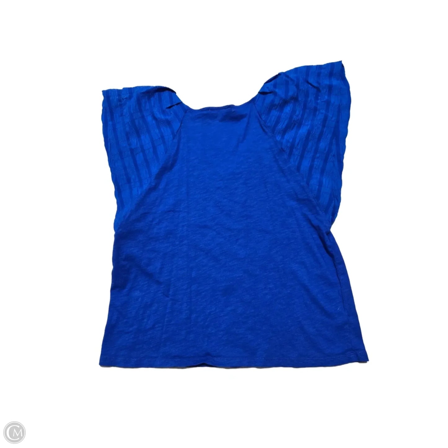 Top Short Sleeve By Loft In Blue, Size: L