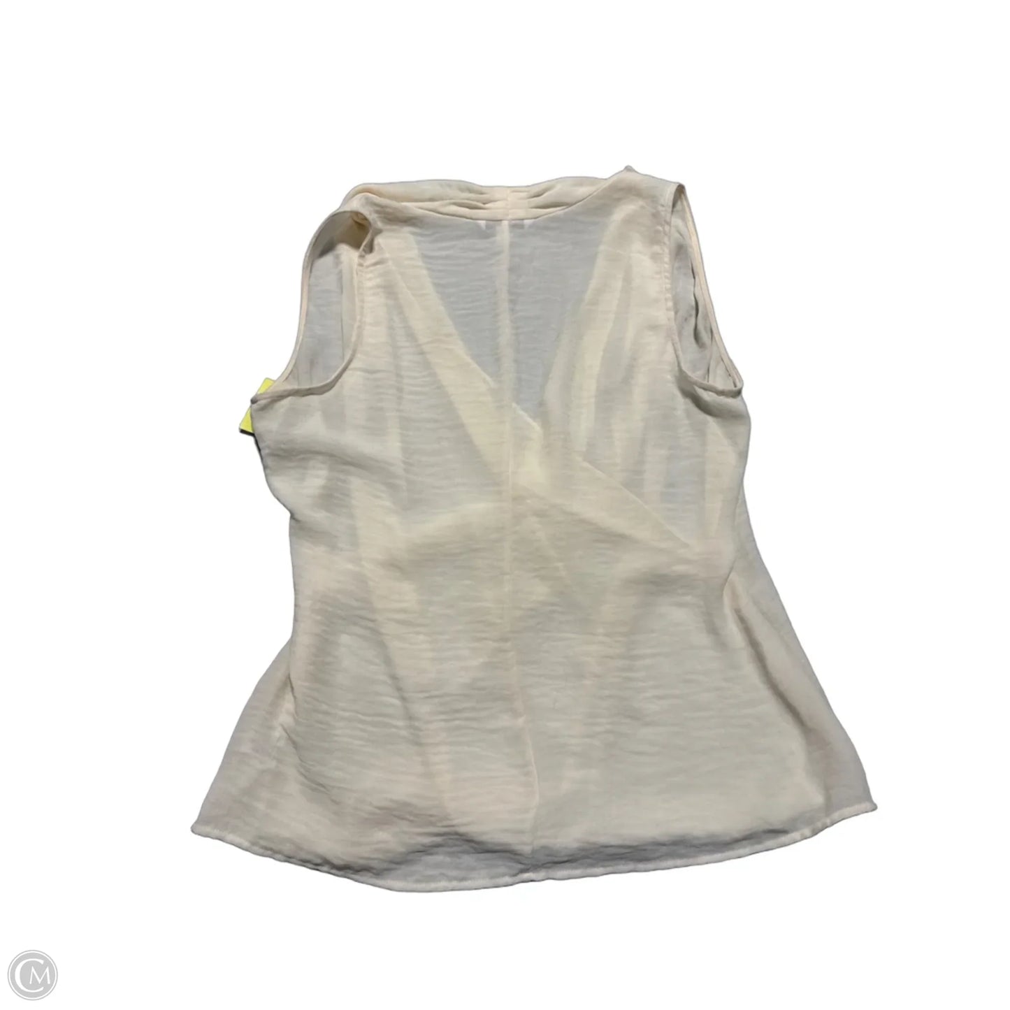 Top Sleeveless By Cabi In Cream, Size: L