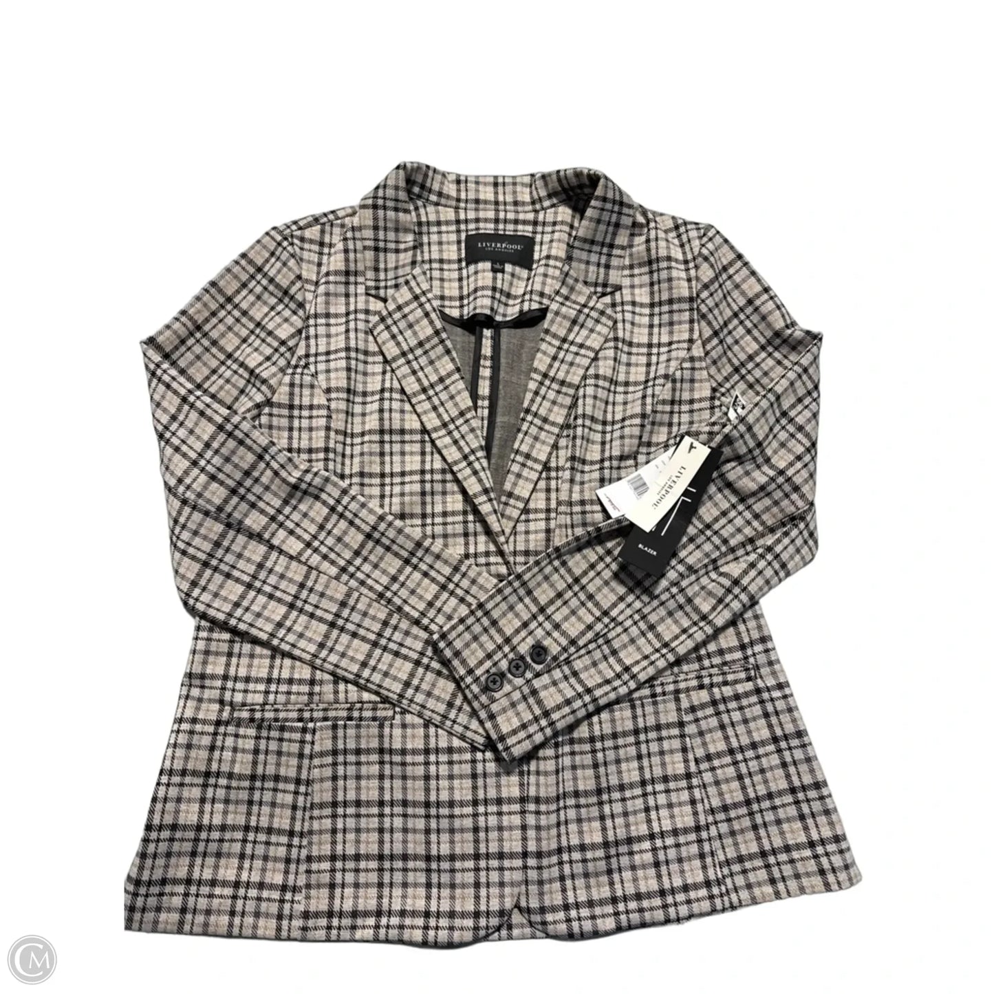 Blazer By Liverpool In Plaid Pattern, Size: L