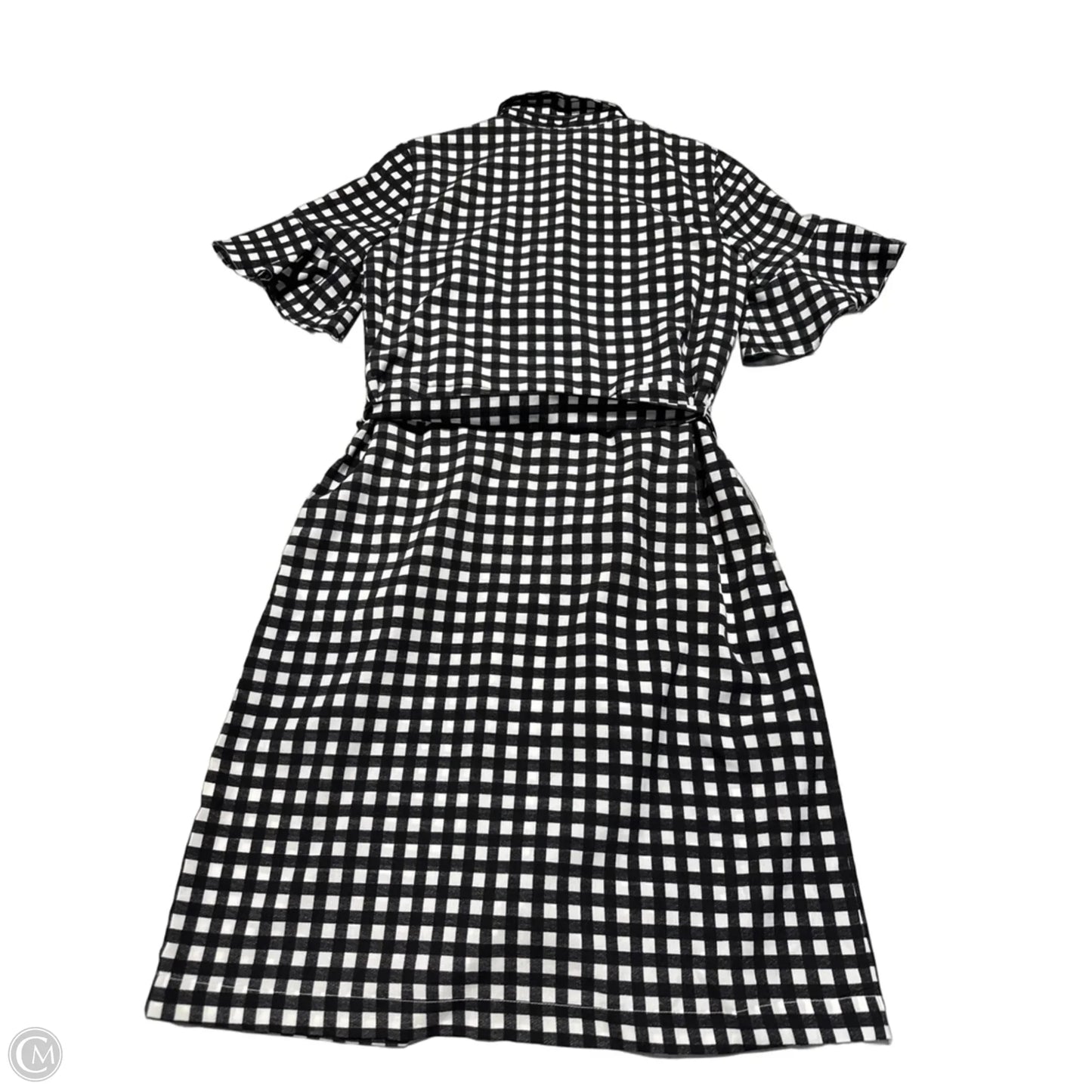 Dress Casual Midi By Banana Republic In Checkered Pattern, Size: Xs