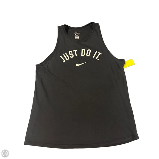 Athletic Tank Top By Nike Apparel In Black, Size: M