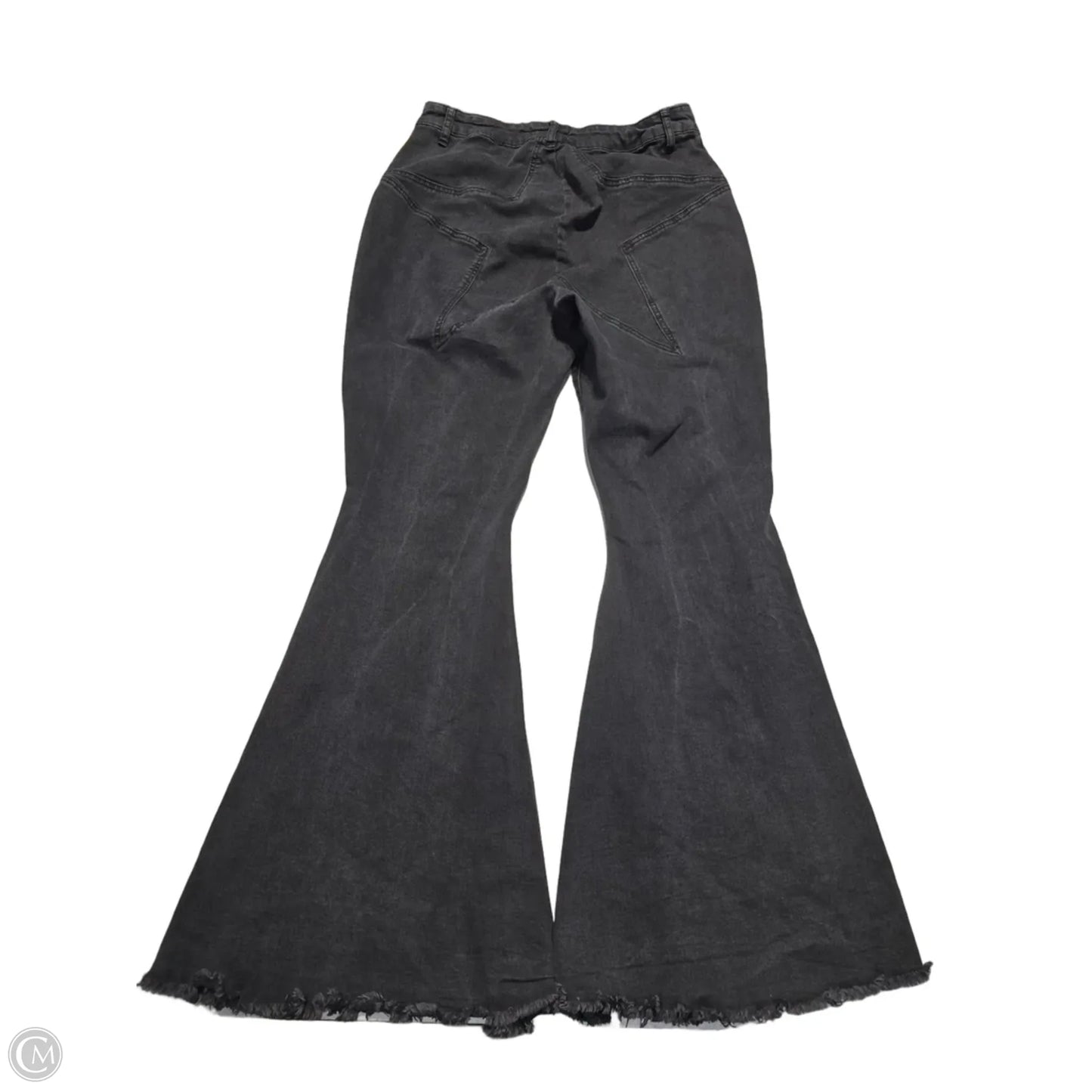Jeans Flared By Arula In Black Denim, Size: 18