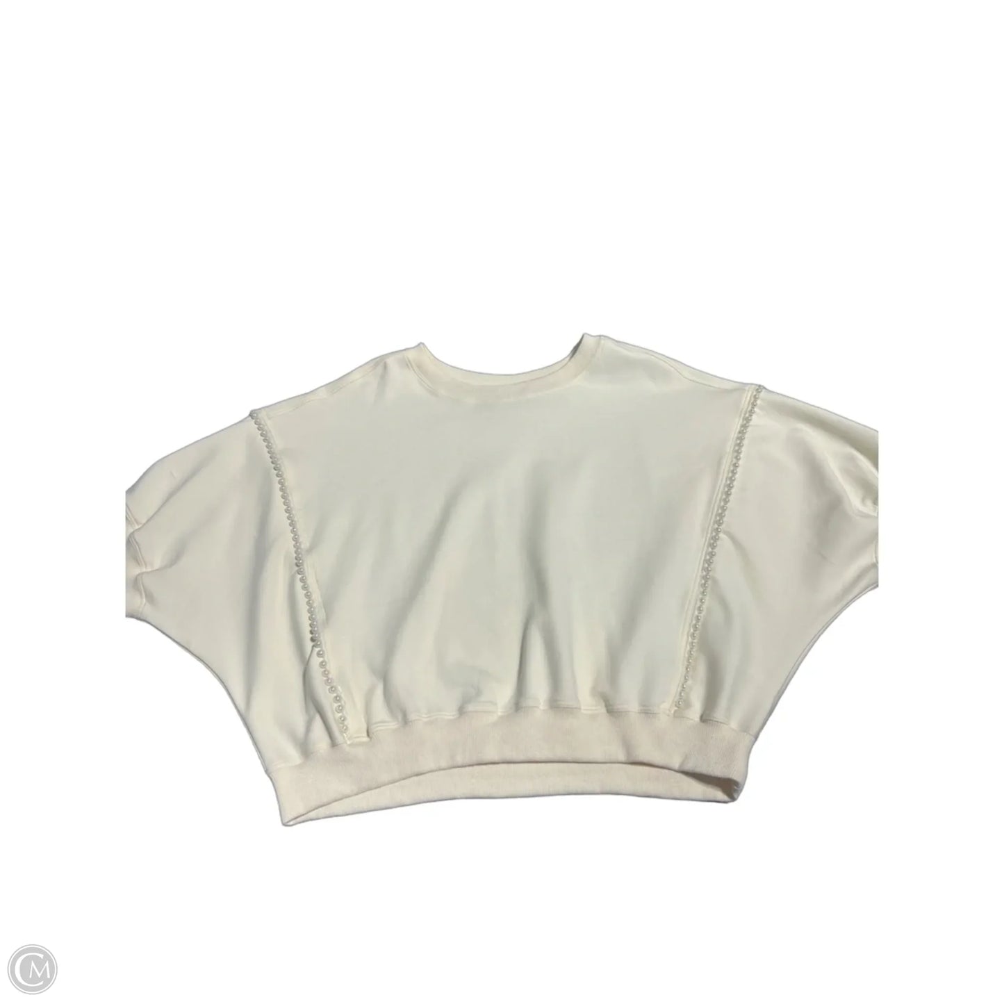 Top Short Sleeve By Cme In Cream, Size: S