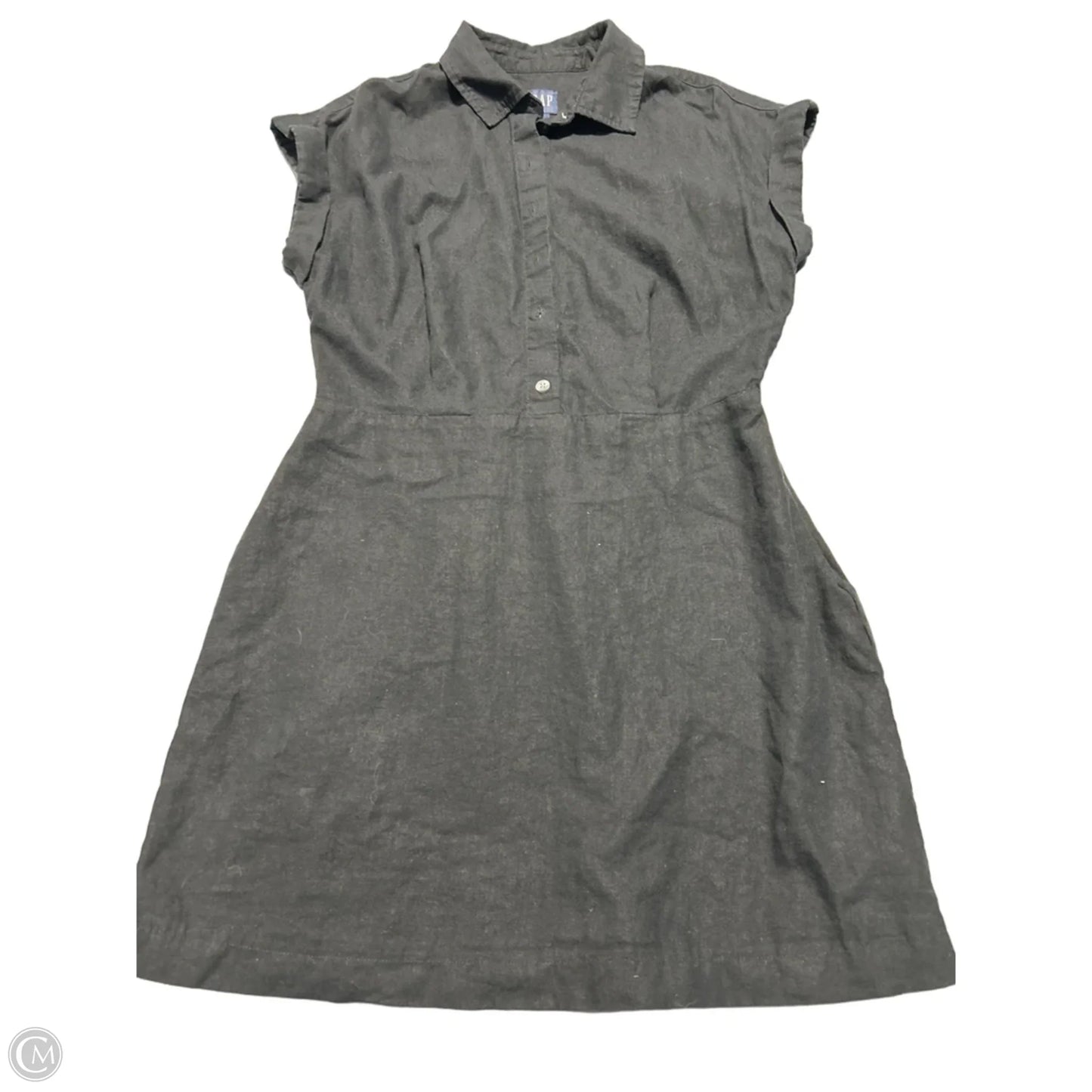 Dress Casual Midi By Gap In Black, Size: S