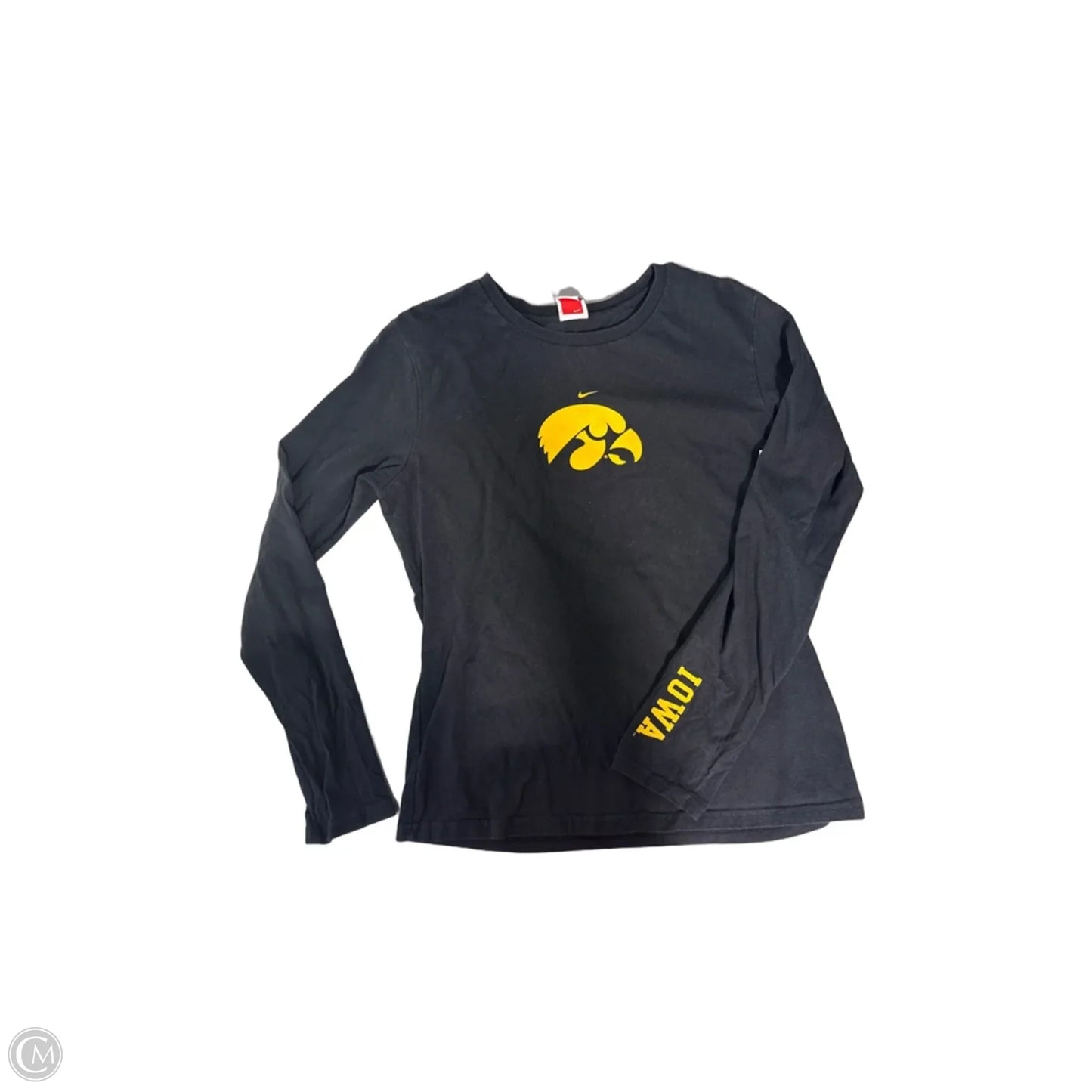 Top Short Sleeve Basic By Nike Apparel In Black & Gold, Size: S