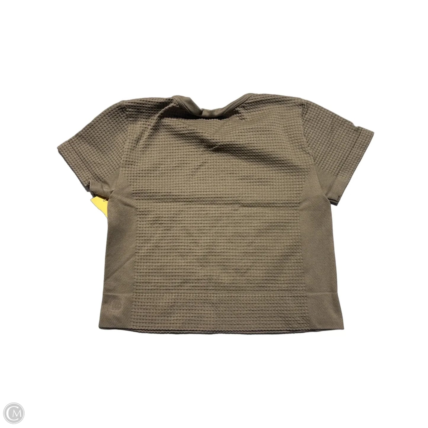 Athletic Top Short Sleeve By Cmc In Brown, Size: M
