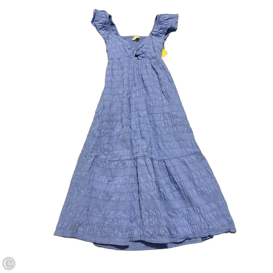 Dress Casual Midi By Universal Thread In Blue, Size: M
