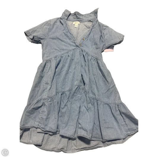Dress Casual Midi By Japna In Blue Denim, Size: S