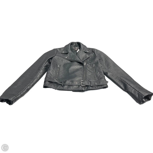 Jacket Moto Leather By Victorias Secret In Black, Size: M