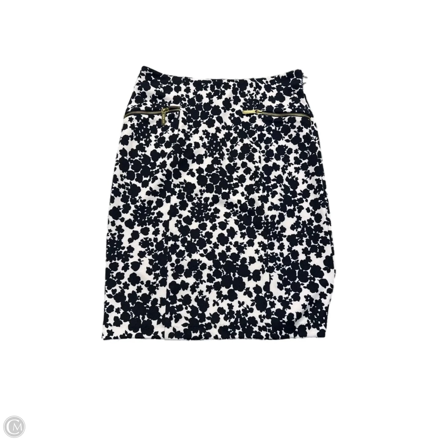 Skirt Midi By Michael By Michael Kors In Black & White, Size: 6
