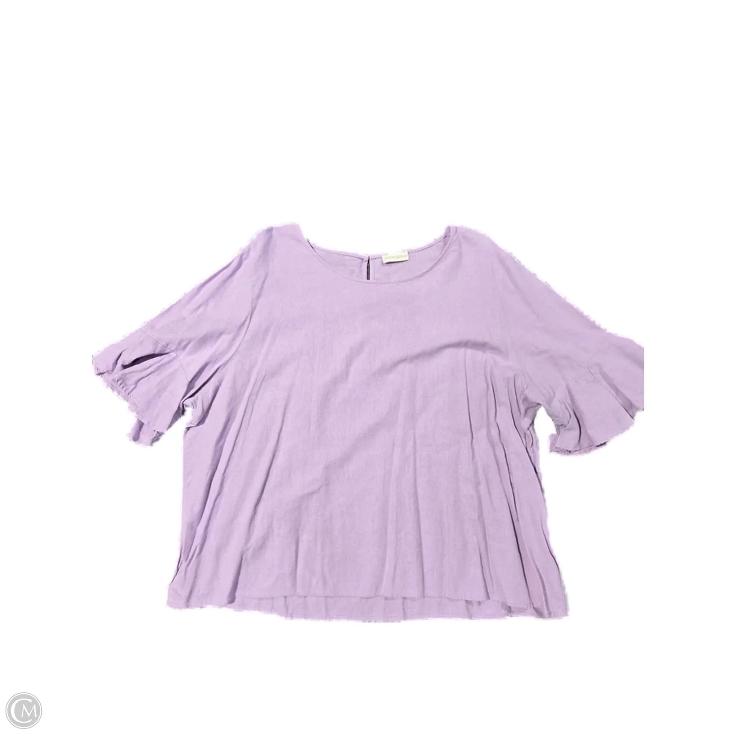 Top 3/4 Sleeve By Cynthia Rowley In Purple, Size: 3x