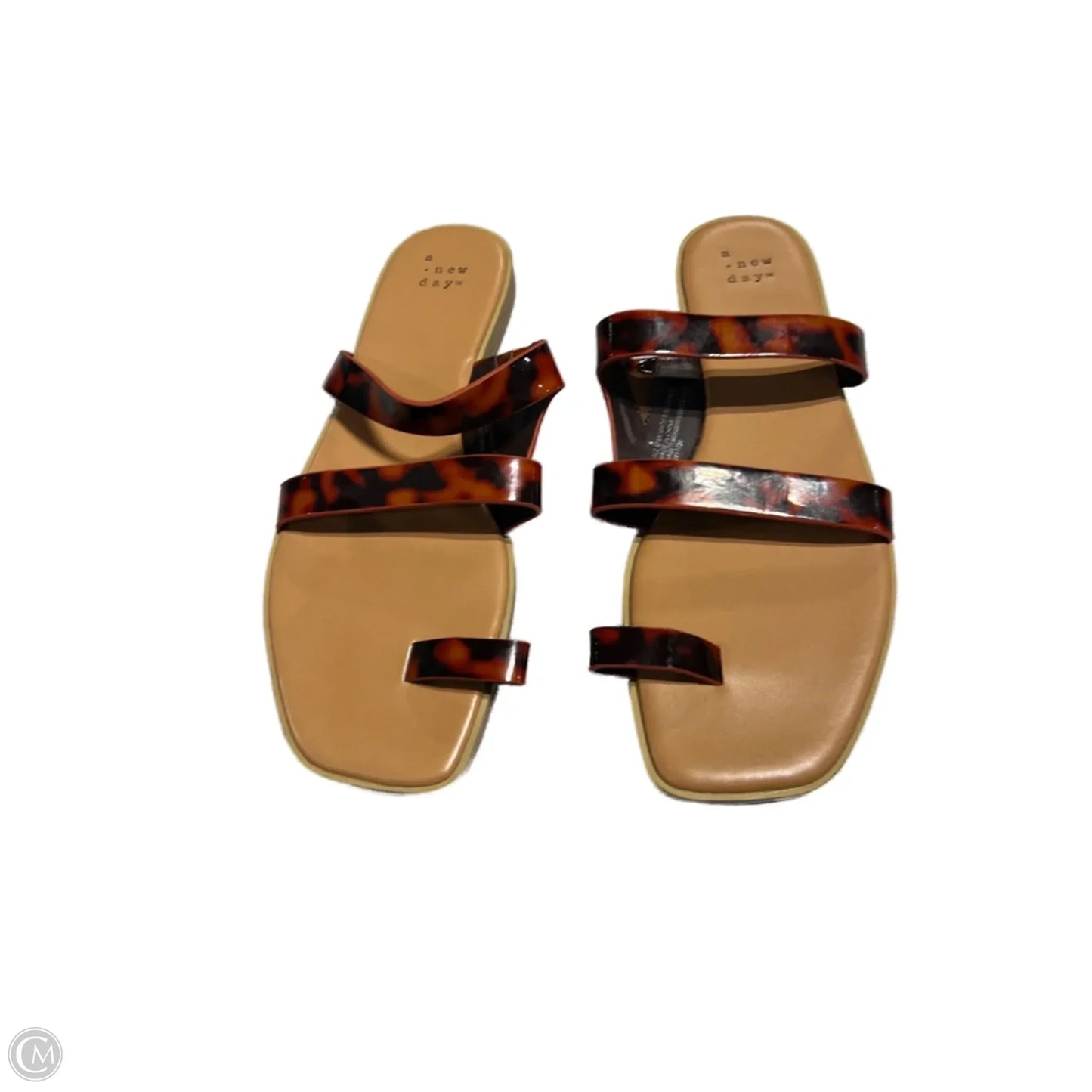 Sandals Flats By A New Day In Animal Print, Size: 9