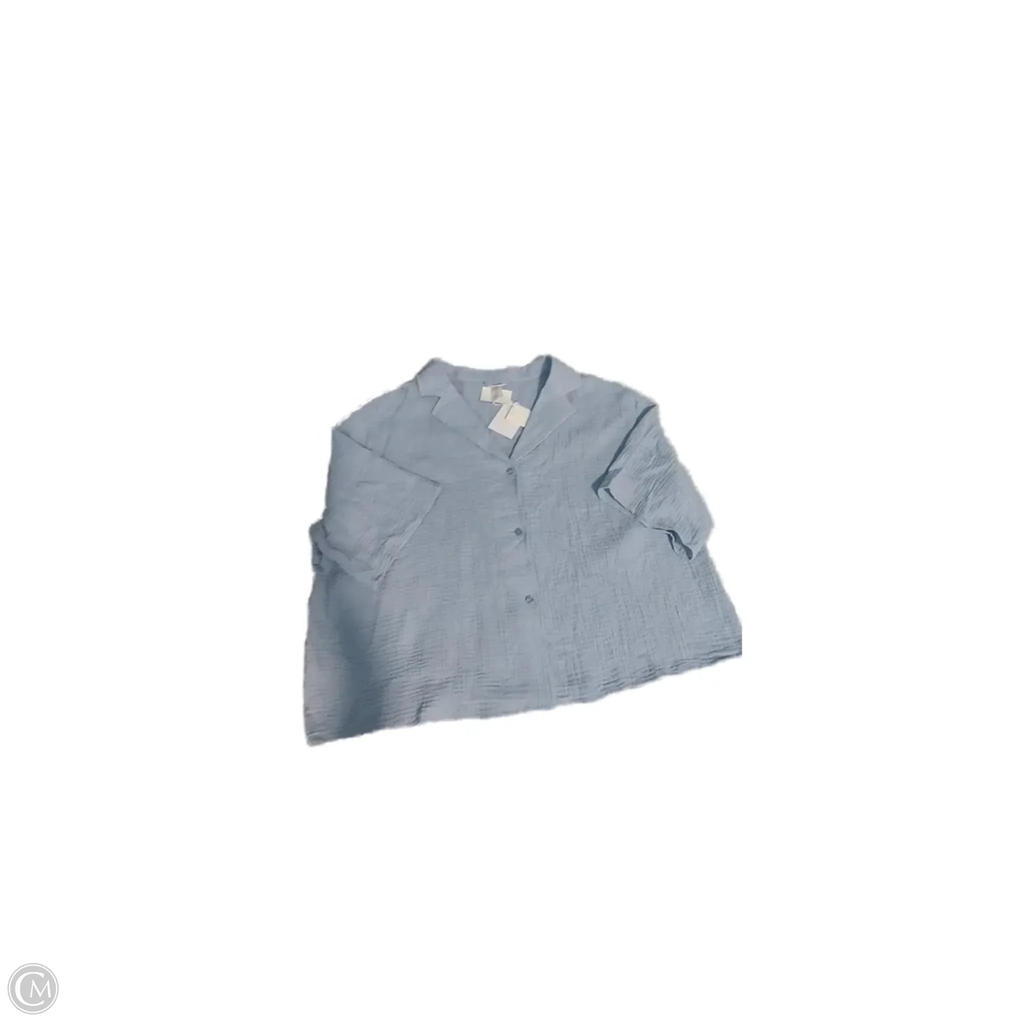 Top 3/4 Sleeve By Cme In Blue, Size: Xxl