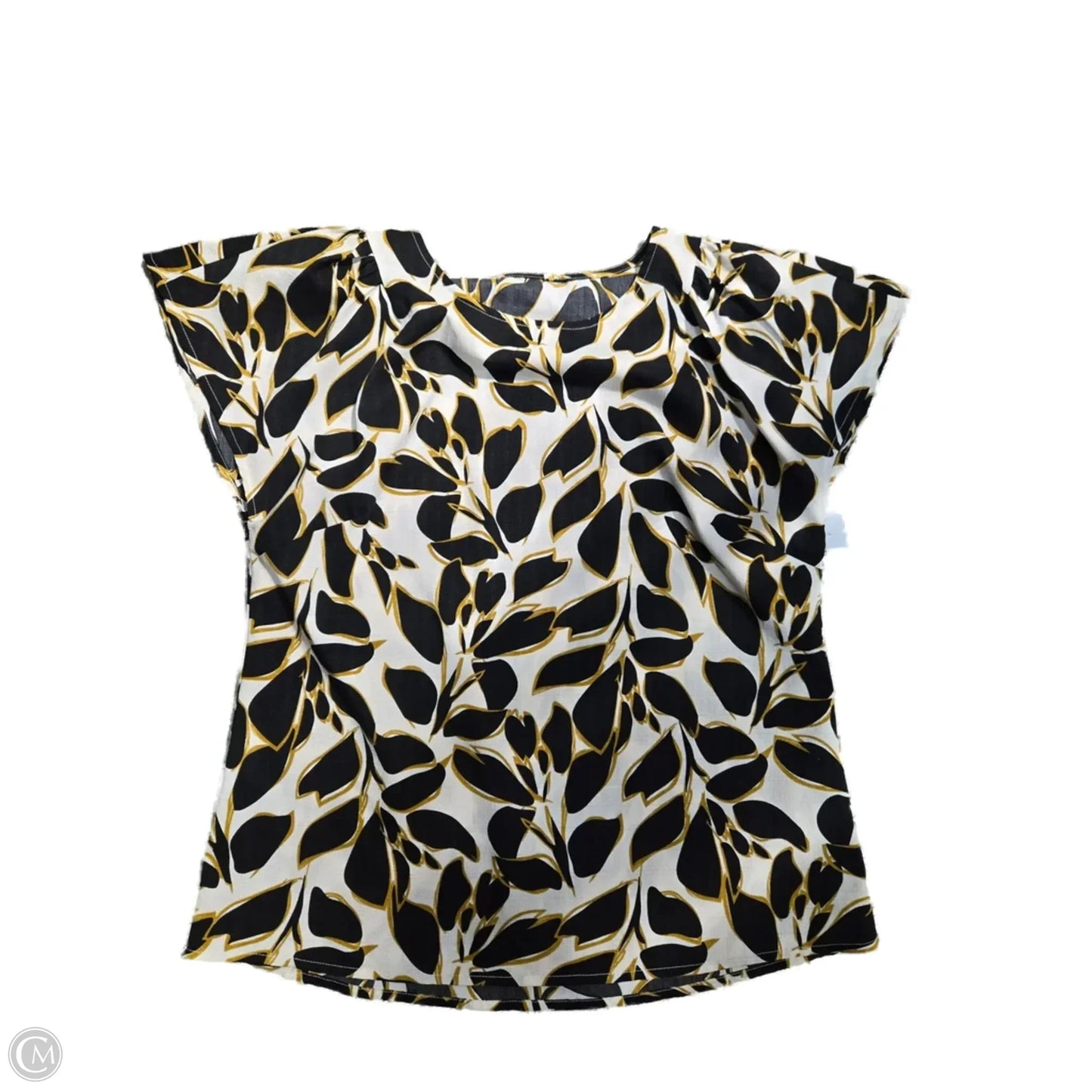 Top Short Sleeve By Cme In Multi-colored, Size: M