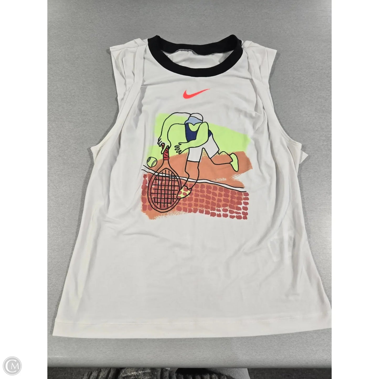 Athletic Tank Top By Nike In White, Size: S