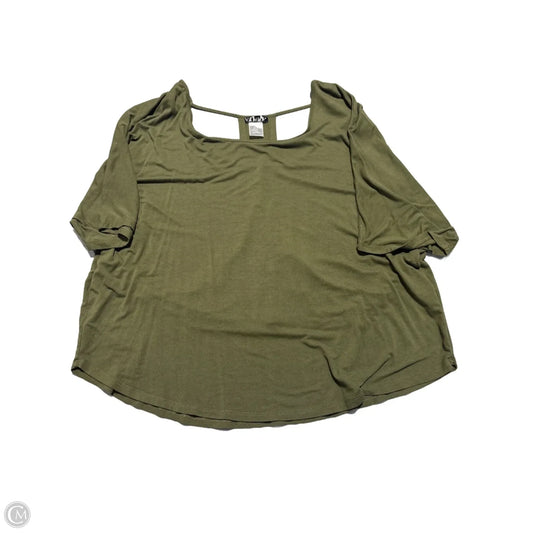 Top Short Sleeve By Venus In Green, Size: L
